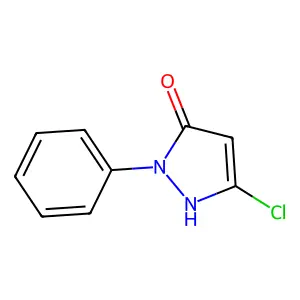 3-Chloro-1-phenyl-1H-pyrazol-5-ol structure