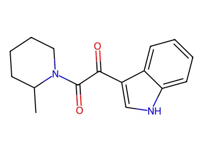 1-(1H-Indol-3-yl)-2-(2-methylpiperidin-1-yl)ethane-1,2-dione structure