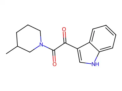 Piperidine, 1-(1H-indol-3-yloxoacetyl)-3-methyl- structure