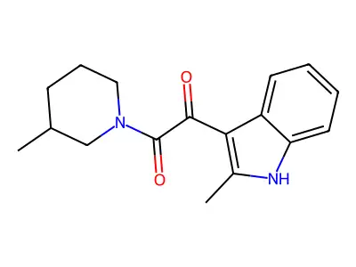 1-(2-Methyl-1H-indol-3-yl)-2-(3-methylpiperidin-1-yl)ethane-1,2-dione structure