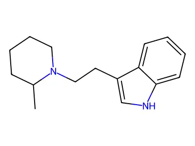 1H-Indole, 3-(2-(2-methyl-1-piperidinyl)ethyl)- structure