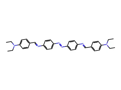 4,4'-(1,2-Diazenediyl)bis(N-((4-(diethylamino)phenyl)methylene)benzenamine) structure