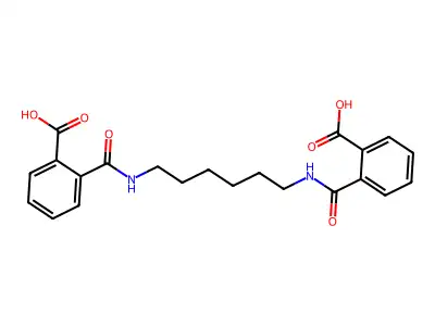 2-[6-[(2-carboxybenzoyl)amino]hexylcarbamoyl]benzoic Acid structure