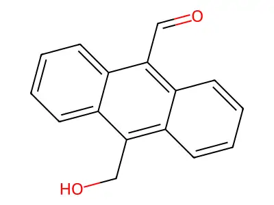 10-(Hydroxymethyl)anthracene-9-carbaldehyde structure