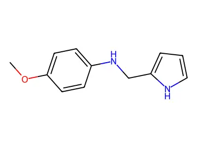4-methoxy-N-(1H-pyrrol-2-ylmethyl)aniline structure