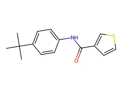 N-(4-tert-butylphenyl)thiophene-3-carboxamide structure
