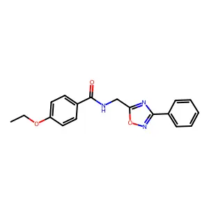 4-ethoxy-N-[(3-phenyl-1,2,4-oxadiazol-5-yl)methyl]benzamide structure