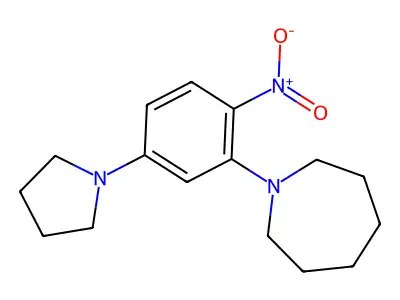 1-(2-Nitro-5-pyrrolidin-1-ylphenyl)azepane structure