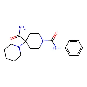 N~1~'-phenyl-1,4'-bipiperidine-1',4'-dicarboxamide structure