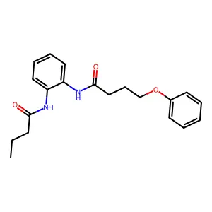 N-[2-(butanoylamino)phenyl]-4-phenoxybutanamide structure