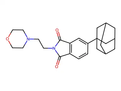 5-(1-Adamantyl)-2-(2-morpholin-4-ylethyl)isoindole-1,3-dione structure