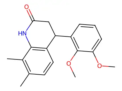 4-(2,3-dimethoxyphenyl)-7,8-dimethyl-3,4-dihydroquinolin-2(1H)-one structure