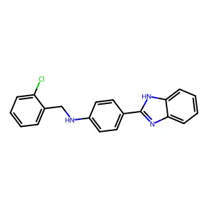 4-(1H-benzimidazol-2-yl)-N-(2-chlorobenzyl)aniline structure