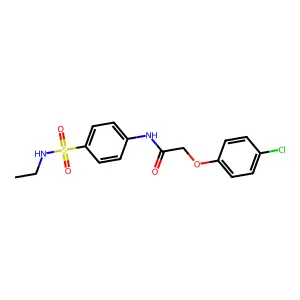 2-(4-chlorophenoxy)-N-[4-(ethylsulfamoyl)phenyl]acetamide structure