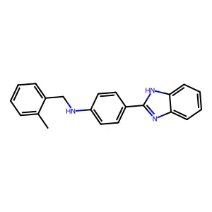 4-(1H-benzimidazol-2-yl)-N-(2-methylbenzyl)aniline structure