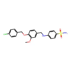 4-[[4-[(4-Chlorophenyl)methoxy]-3-methoxyphenyl]methylamino]benzenesulfonamide structure