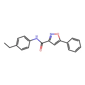 N-(4-ethylphenyl)-5-phenyl-1,2-oxazole-3-carboxamide structure