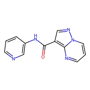 N-(pyridin-3-yl)pyrazolo[1,5-a]pyrimidine-3-carboxamide structure