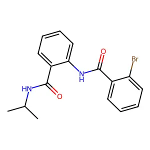 2-[(2-溴苯甲酰基)氨基]-N-异丙基苯甲酰胺 structure