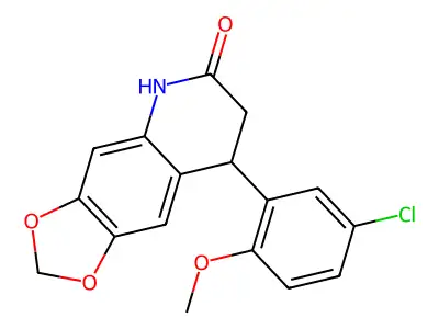 8-(5-chloro-2-methoxyphenyl)-7,8-dihydro[1,3]dioxolo[4,5-g]quinolin-6(5H)-one structure