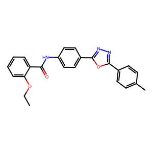 2-ethoxy-N-{4-[5-(4-methylphenyl)-1,3,4-oxadiazol-2-yl]phenyl}benzamide structure