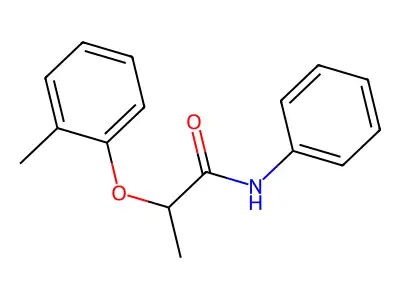 2-(2-methylphenoxy)-N-phenylpropanamide structure
