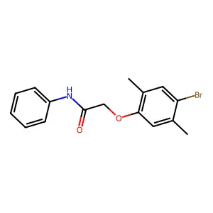 2-(4-bromo-2,5-dimethylphenoxy)-N-phenylacetamide structure