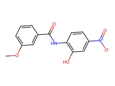 N-(2-hydroxy-4-nitrophenyl)-3-methoxybenzamide structure