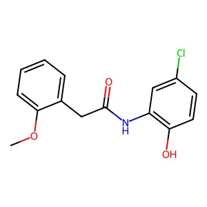 N-(5-chloro-2-hydroxyphenyl)-2-(2-methoxyphenyl)acetamide structure
