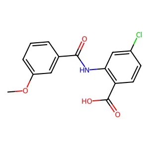 4-chloro-2-[(3-methoxybenzoyl)amino]benzoic Acid structure