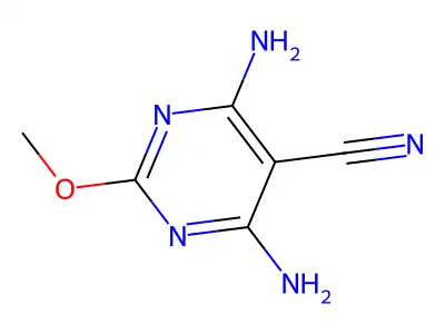 4,6-Diamino-2-methoxypyrimidine-5-carbonitrile structure