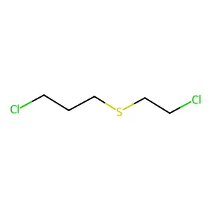 2-Chloroethyl-3-chloropropylsulfide structure
