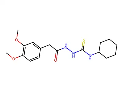 1-Cyclohexyl-3-[[2-(3,4-dimethoxyphenyl)acetyl]amino]thiourea structure