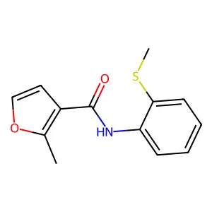 2-Methyl-N-(2-(methylthio)phenyl)furan-3-carboxamide structure