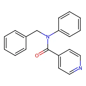 N-benzyl-N-phenylpyridine-4-carboxamide structure