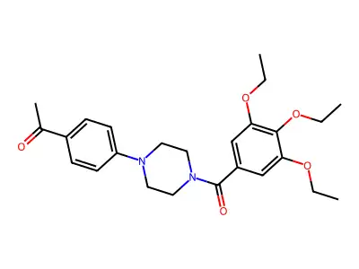 1-[4-[4-(3,4,5-Triethoxybenzoyl)piperazin-1-yl]phenyl]ethanone structure