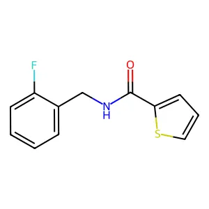 N-[(2-fluorophenyl)methyl]thiophene-2-carboxamide structure
