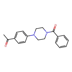 1-[4-(4-Benzoylpiperazin-1-yl)phenyl]ethanone structure