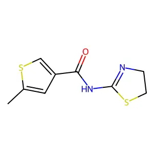 N-(4,5-dihydro-1,3-thiazol-2-yl)-5-methylthiophene-3-carboxamide structure