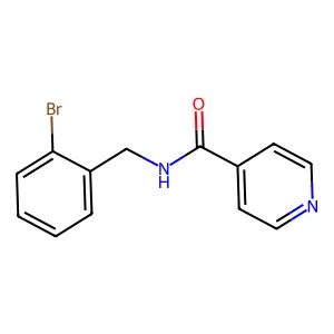 N-[(2-溴苯基)甲基]吡啶-4-甲酰胺 structure
