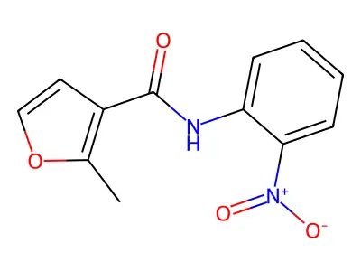 2-methyl-N-(2-nitrophenyl)furan-3-carboxamide structure