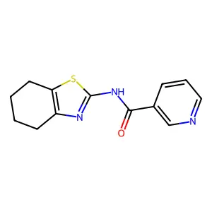 N-(4,5,6,7-tetrahydro-1,3-benzothiazol-2-yl)pyridine-3-carboxamide structure