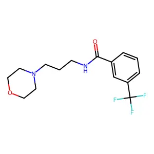 N-(3-Morpholinopropyl)-3-(trifluoromethyl)benzamide structure