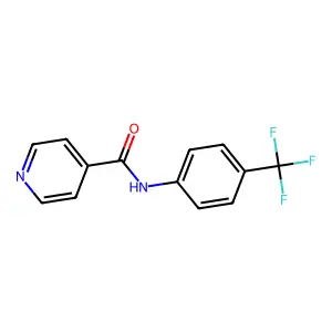 N-[4-(trifluoromethyl)phenyl]pyridine-4-carboxamide structure