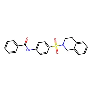 N-[4-(3,4-dihydro-2(1H)-isoquinolinylsulfonyl)phenyl]benzamide structure