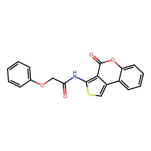N-(4-oxothieno[3,4-c]chromen-3-yl)-2-phenoxyacetamide structure