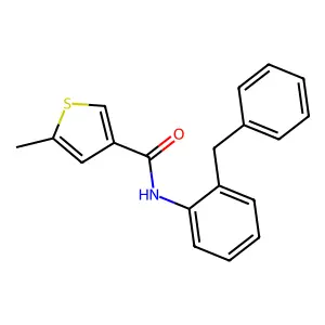 N-(2-苄基苯基)-5-甲基噻吩-3-甲酰胺 structure