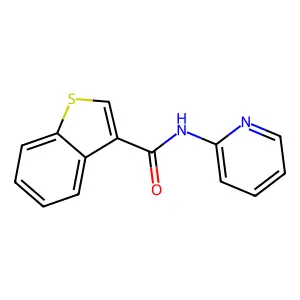 Benzo[b]thiophene-3-carboxamide, N-2-pyridinyl-(9CI) structure