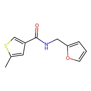 N-(furan-2-ylmethyl)-5-methylthiophene-3-carboxamide structure