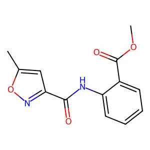 Methyl 2-(5-methylisoxazole-3-carboxamido)benzoate structure